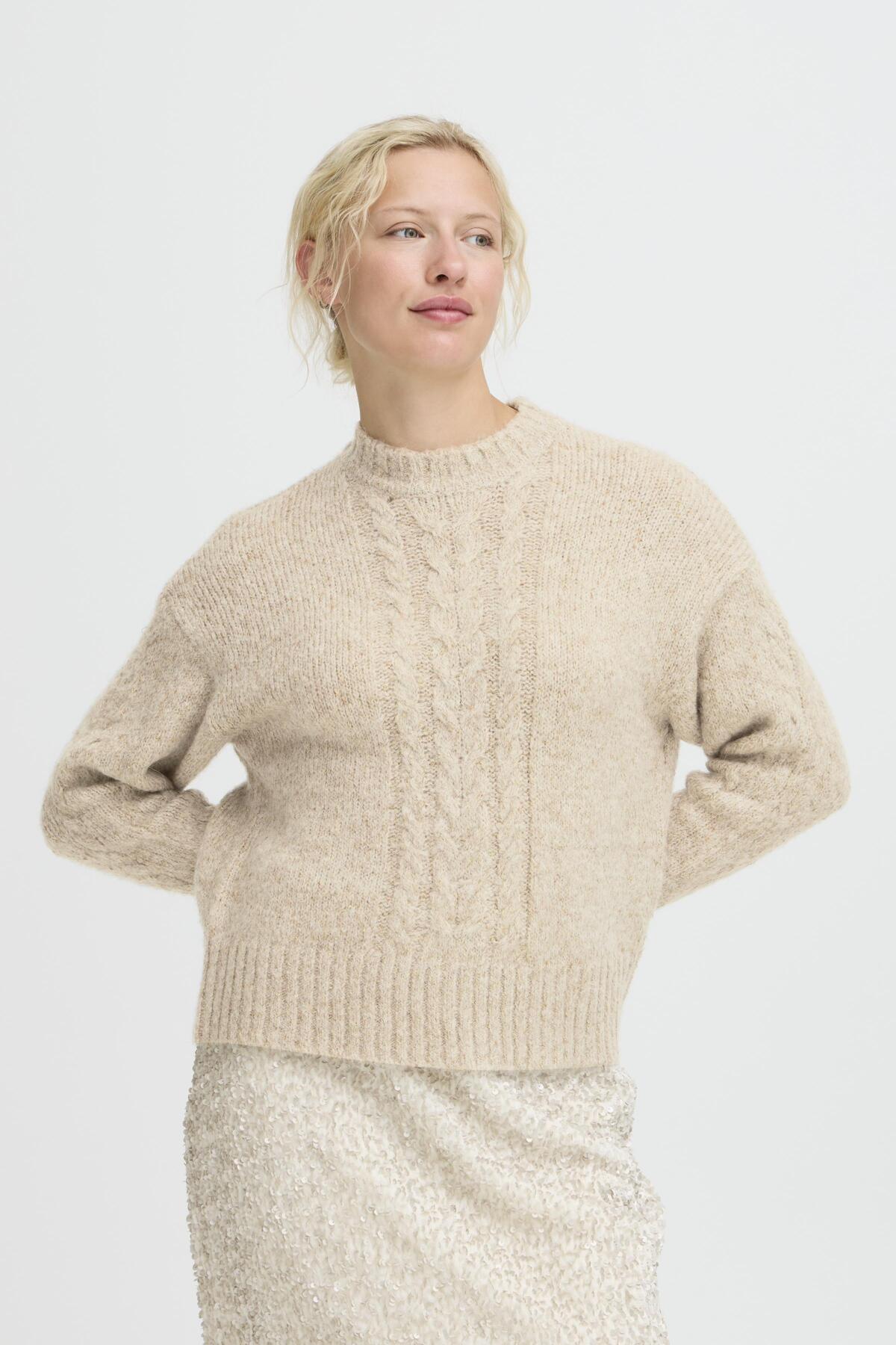 BYONORMA JUMPER - Oatmeal Melange - Nature