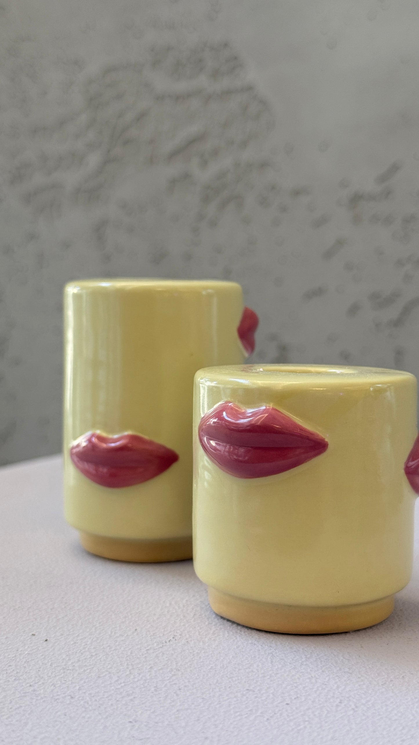 Lip Art Kerzenständer 2er Set - Sassy