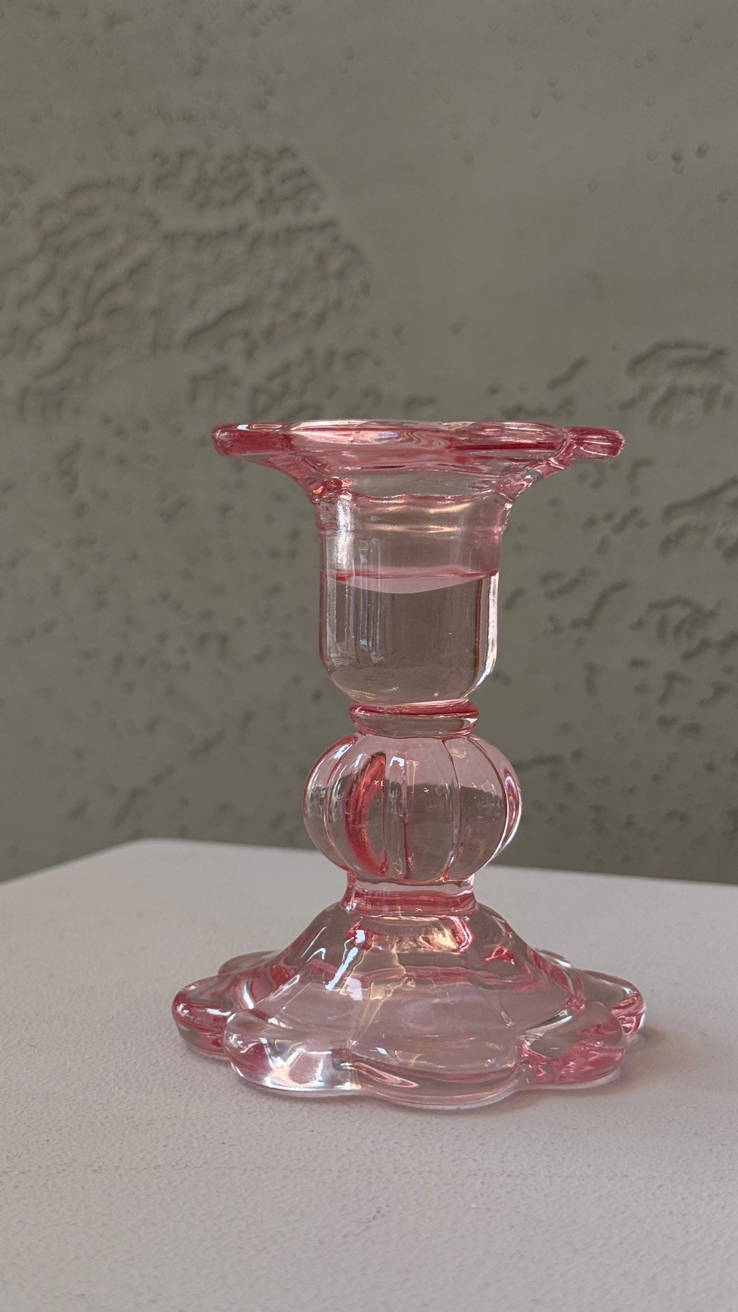 Rose Glow Kerzenständer - Glas