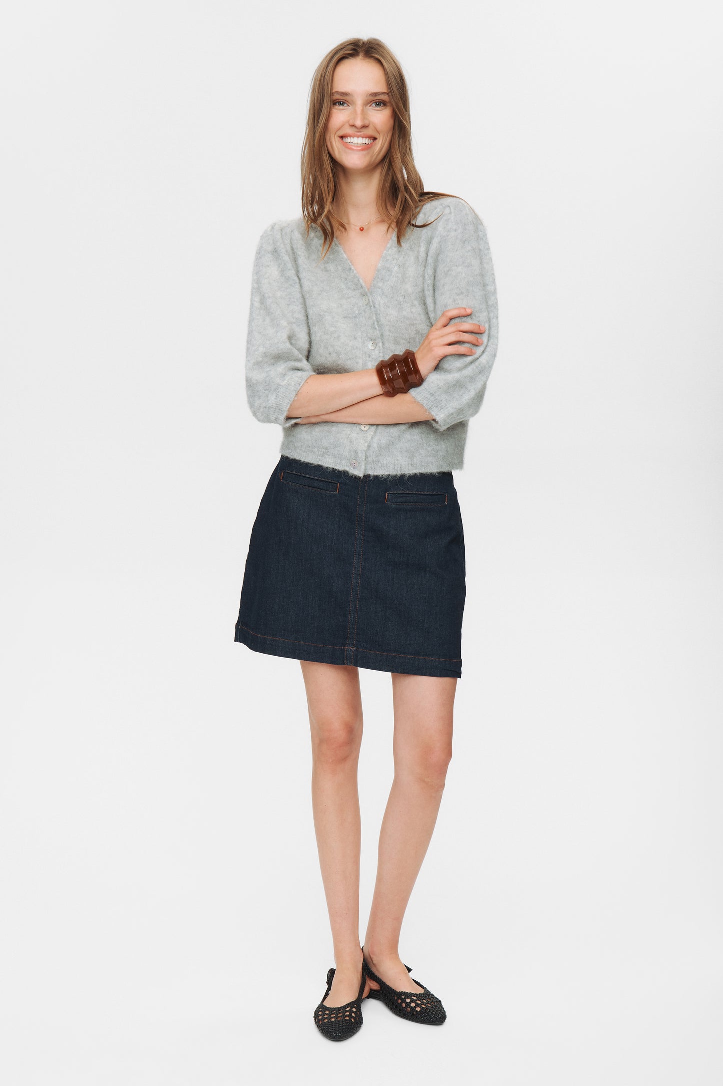 NUSURI BRUSHED SS CARDIGAN