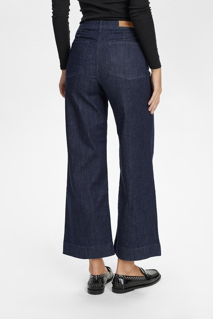 NUPARIS PANT CROP DARK D. BLUE