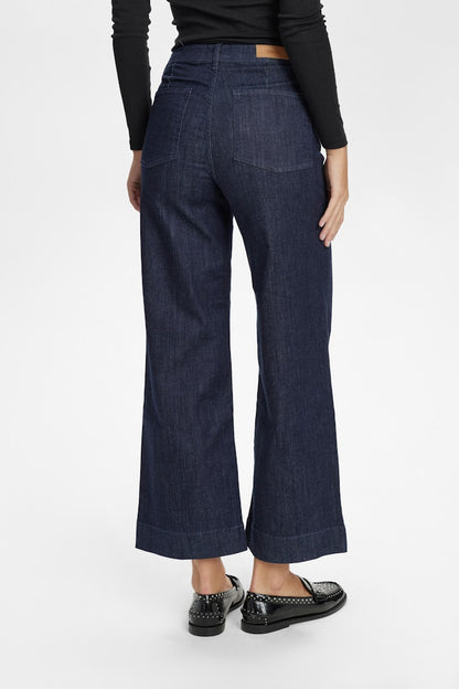 NUPARIS PANT CROP DARK D. BLUE