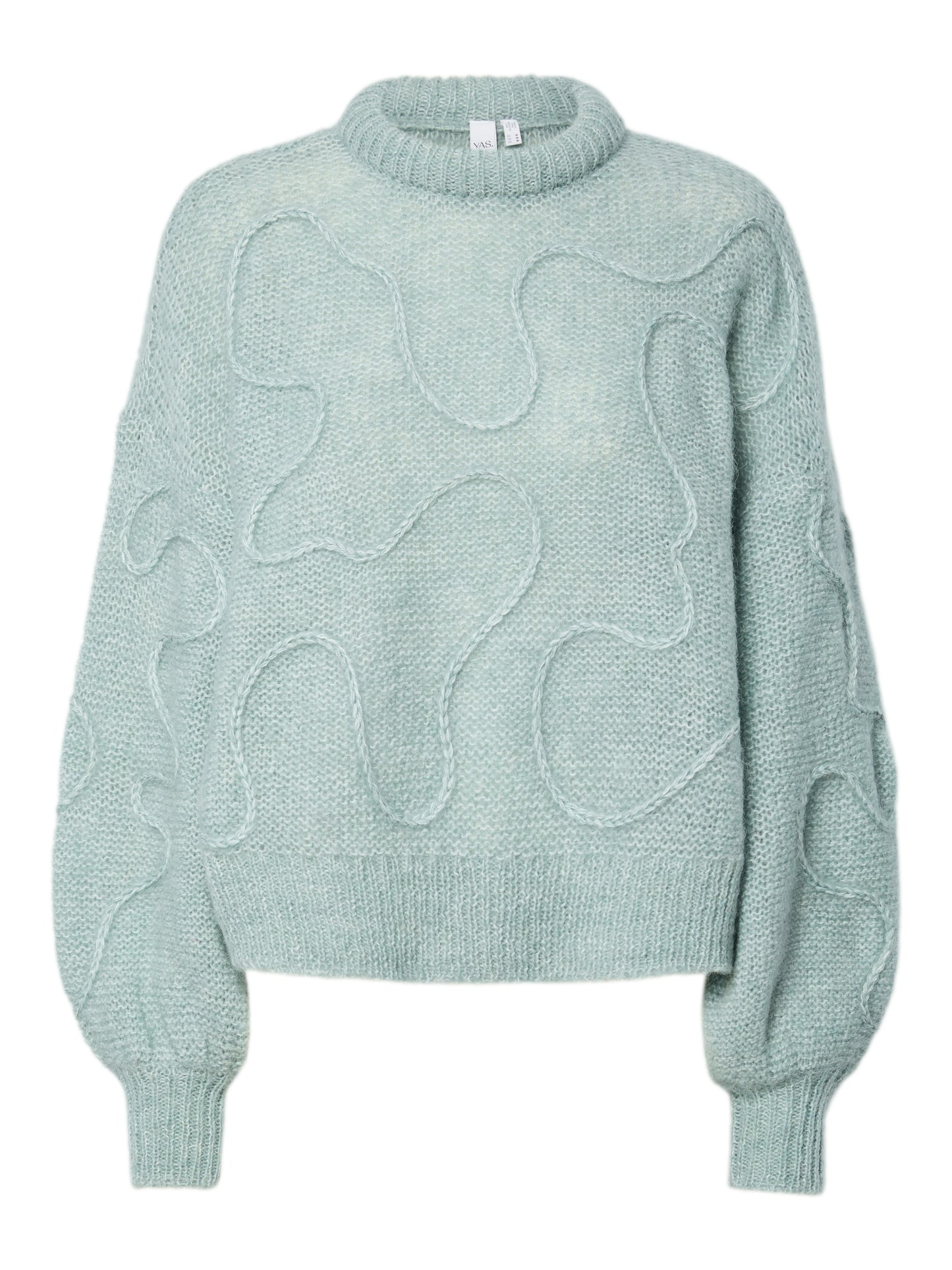 YASBRIDA LS WOOL BLEND KNIT PULLOVER