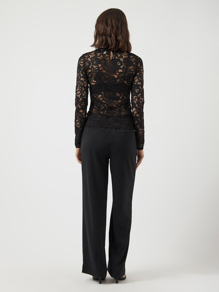 YASLACEY LS LACE TOP S. NOOS